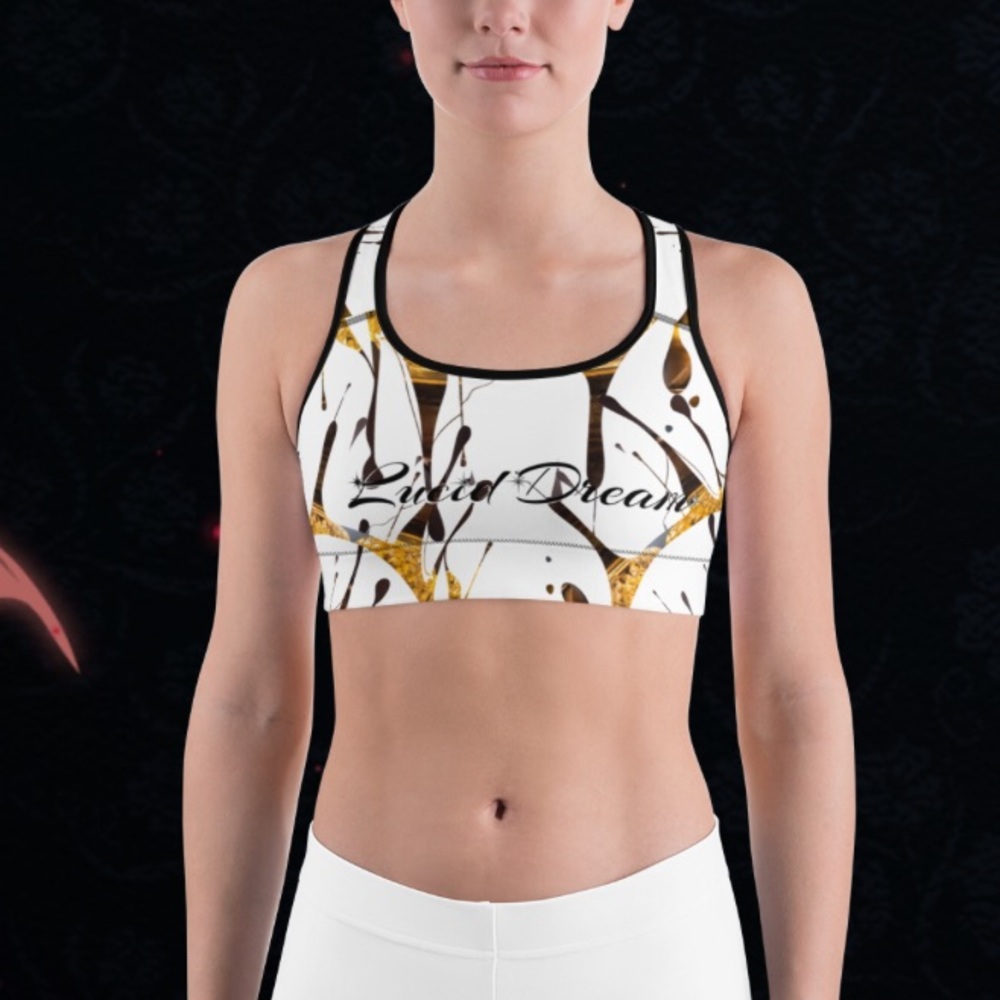 LUCID DREAM TRAP QUEEN GOLD STREAM ATHLETIC TOP ALL SIZES LIMITED EDITION